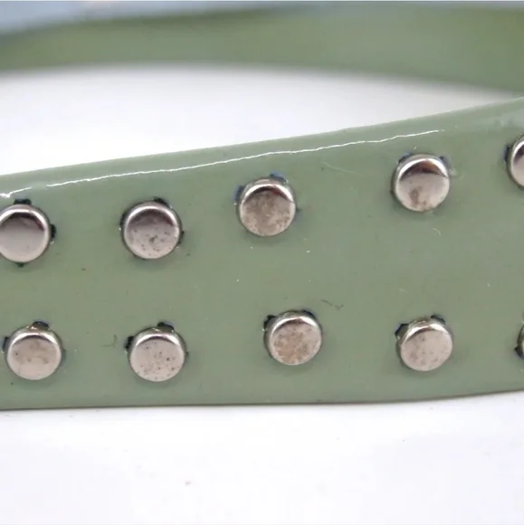 MIU MIU RIBBON STUDS KATYUSHA PATENT LEATHER